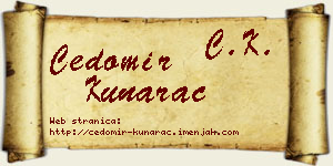 Čedomir Kunarac vizit kartica